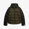 Chaqueta Puffer deportiva con capucha y bloques de color Chaqueta Puffer deportiva con capucha y bloques de color