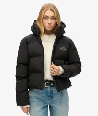Chaqueta Puffer holgada con capucha