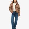 Chaqueta Puffer holgada con capucha