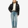 Chaqueta Puffer holgada con capucha