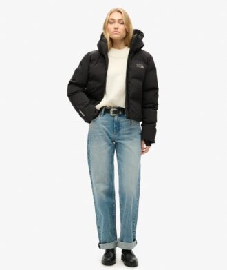 Chaqueta Puffer holgada con capucha
