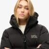 Chaqueta Puffer holgada con capucha