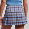 Falda a cuadros con 1/2 pliegues
