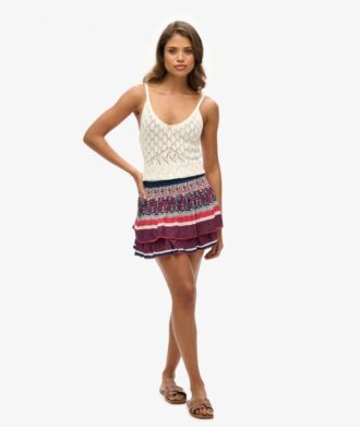 Falda Vintage con volantes