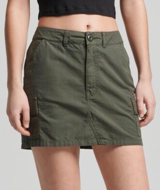 Falda Vintage de estilo utilitario