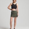 Falda Vintage de estilo utilitario