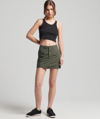 Falda Vintage de estilo utilitario