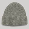 Gorro de punto acanalado