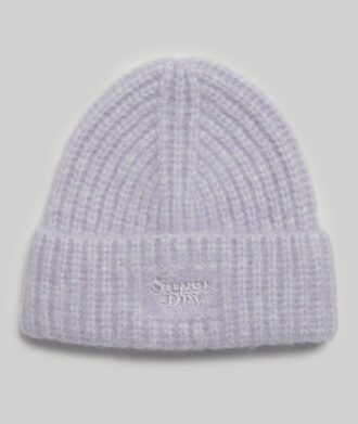 Gorro de punto acanalado