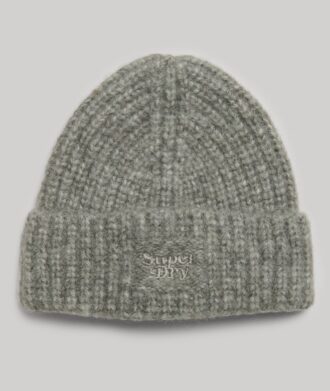 Gorro de punto acanalado