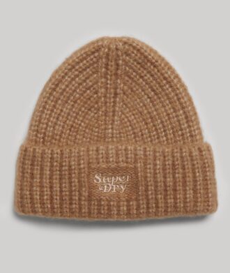 Gorro de punto acanalado