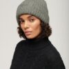 Gorro de punto acanalado