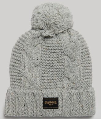 Gorro de punto trenzado