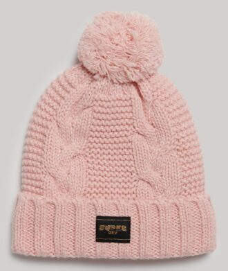 Gorro de punto trenzado