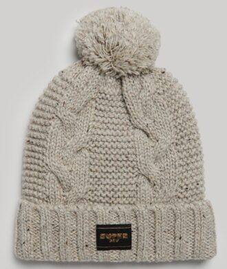 Gorro de punto trenzado