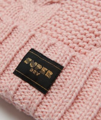 Gorro de punto trenzado