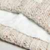 Gorro de punto trenzado con pompón
