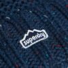 Gorro de punto trenzado con pompón