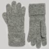 Guantes de punto acanalados
