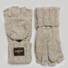 Guantes de punto trenzado