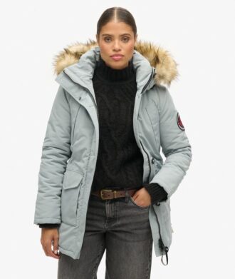 Hooded Parka de piel sintética Everest