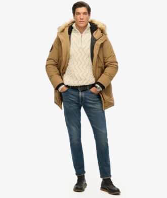 Hooded Parka de piel sintética Everest