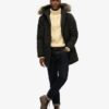 Hooded Parka de piel sintética Everest