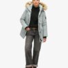 Hooded Parka de piel sintética Everest
