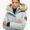 Hooded Parka de piel sintética Everest
