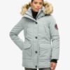 Hooded Parka de piel sintética Everest