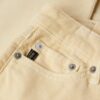 Jeans acampanados de pana de talle bajo