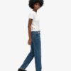 Jeans de talle medio y corte recto