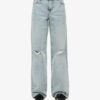 Jeans de talle medio y pierna ancha