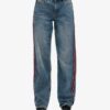Jeans de talle medio y pierna ancha