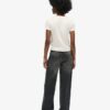 Jeans de talle medio y pierna ancha