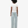 Jeans de talle medio y pierna ancha