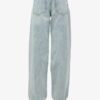 Jeans de talle medio y pierna ancha