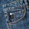 Jeans de talle medio y pierna ancha