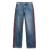 Jeans de talle medio y pierna ancha