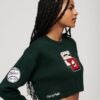 Jersey corto de cuello redondo estilo universitario