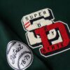 Jersey corto de cuello redondo estilo universitario