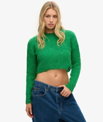 Jersey corto de punto con textura Vintage