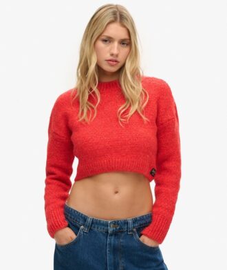 Jersey corto de punto con textura Vintage