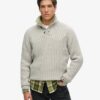 Jersey de canalé con medio abrochado