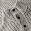 Jersey de canalé con medio abrochado