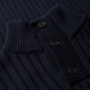 Jersey de canalé con medio abrochado