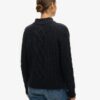 Jersey de cuello alto con punto trenzado