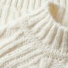 Jersey de cuello alto con punto trenzado