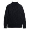 Jersey de cuello alto con punto trenzado