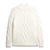 Jersey de cuello alto con punto trenzado
